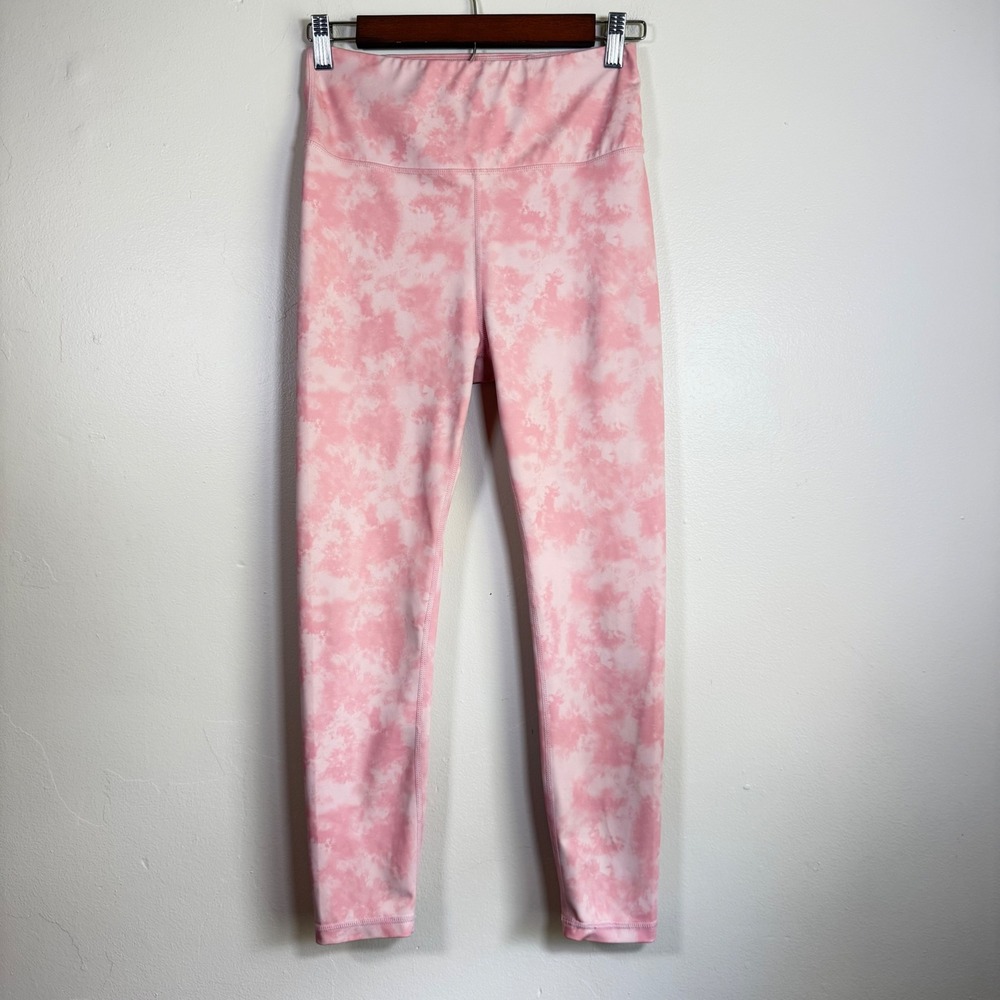 Allfenix Cloud Tie Dye High Rise Active Leggings Size Medium Pink
